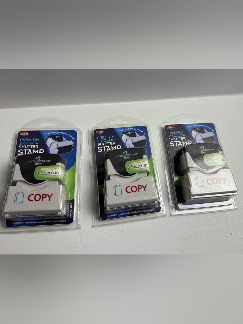 AccuStamp Premium 2-Color Shutter Stamp - Quantity 3